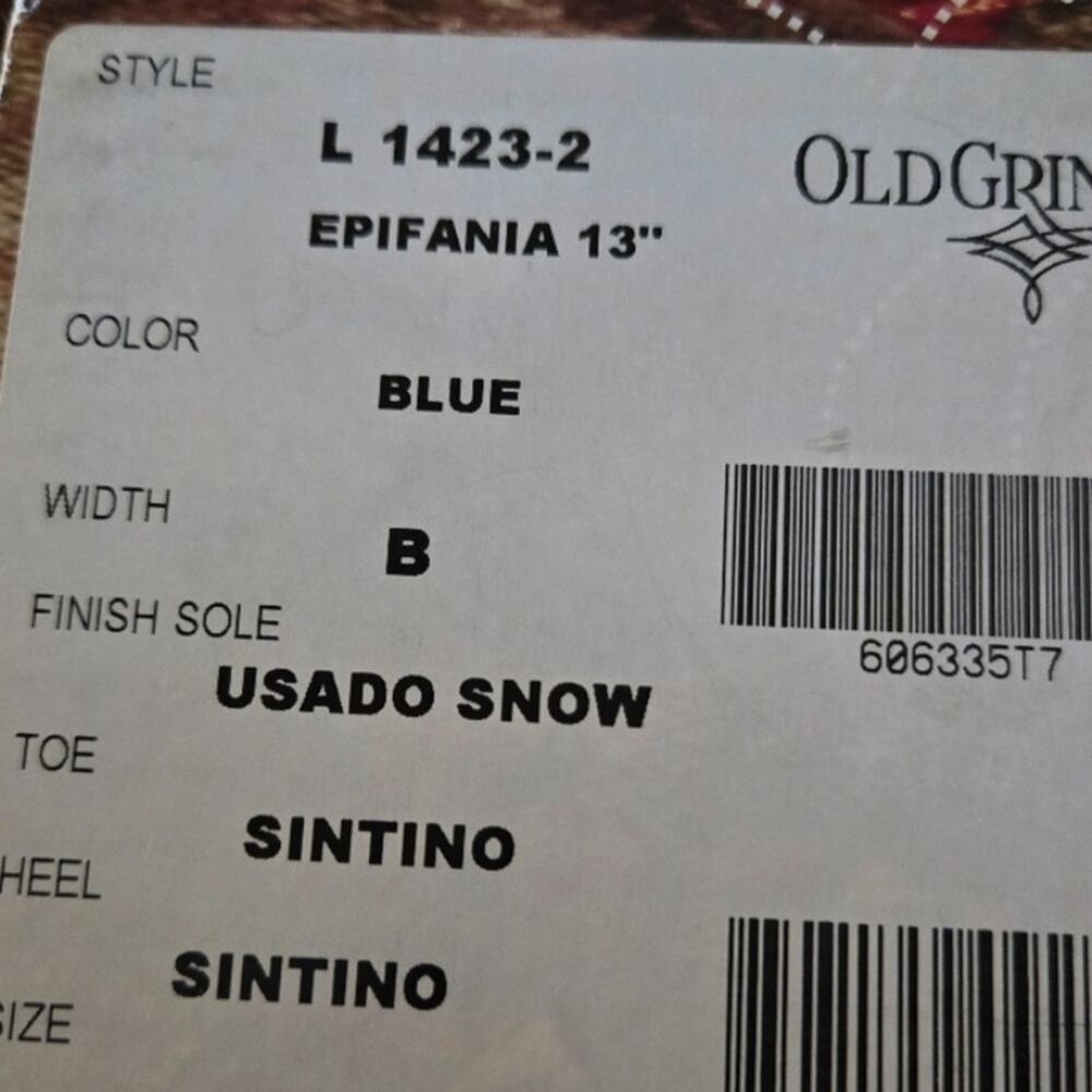 Old Gringo Epifania Blue Studded Snow western cowboy Boots L1423-2 - Picture 6 of 13